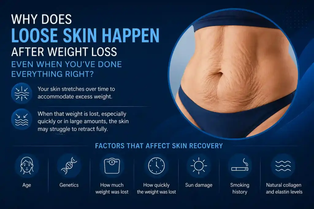 Why Does Loose Skin Happen After Weight Loss Even When You’ve Done Everything Right Ellesmere Port?