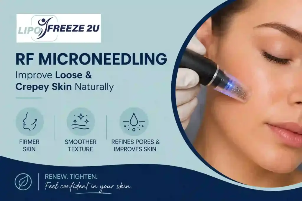 Can RF Microneedling Help Improve Loose and Crepey Skin Ellesmere Port?